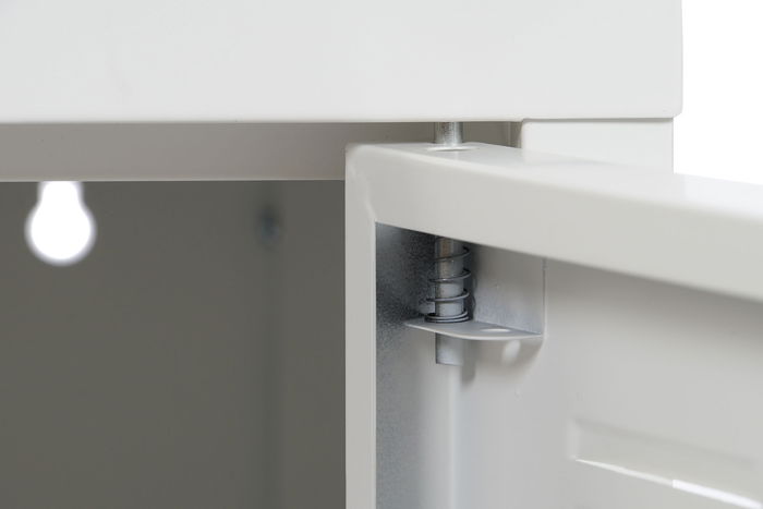 DKD Home Decor Mueble TV Vintage Blanco Metal 120 x 40 x 58 cm