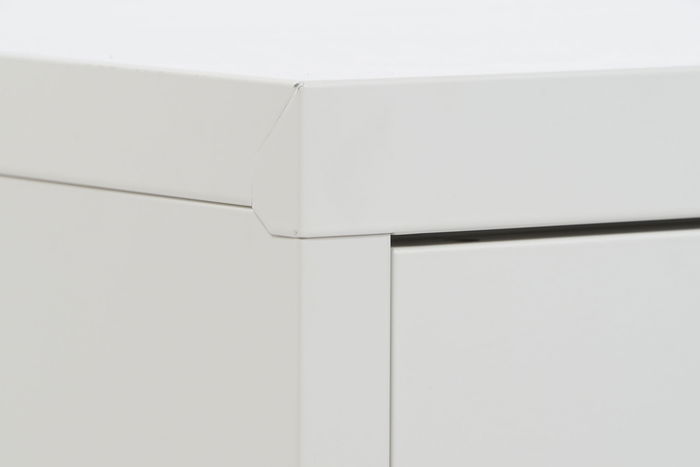 DKD Home Decor Mueble TV Vintage Blanco Metal 120 x 40 x 58 cm