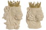 DKD Home Decor Figuras de Resina León y Tigre, Pack de 2