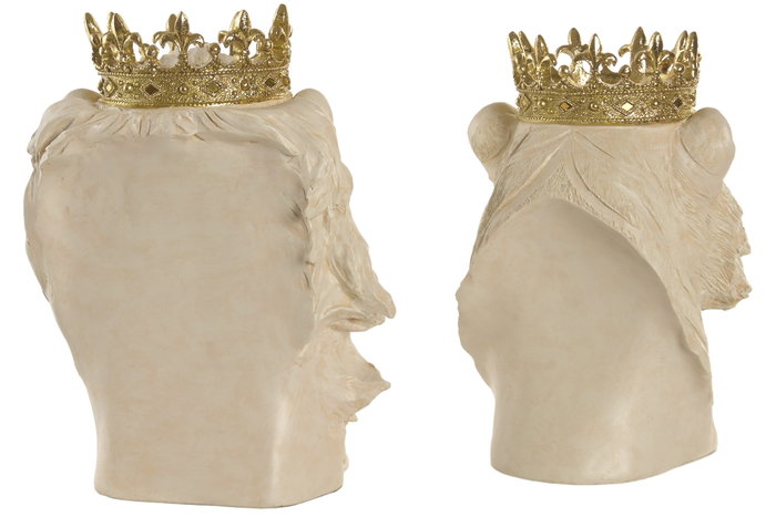 DKD Home Decor Figuras de Resina León y Tigre, Pack de 2