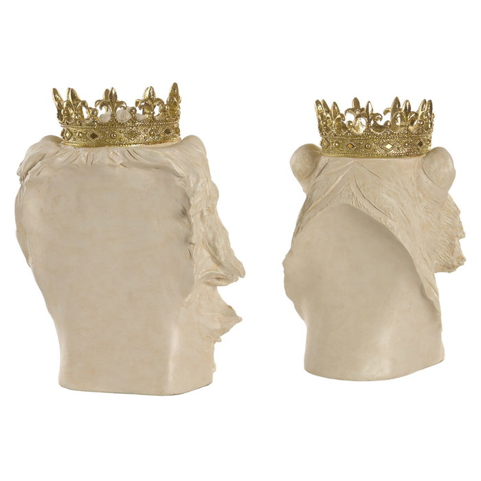 DKD Home Decor Figuras de Resina León y Tigre, Pack de 2