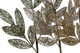 DKD Home Decor Rama Navidad Moderna Champan Dorado 18 x 64 x 18 cm (12 Unidades)