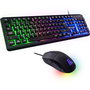 THE G-LAB Combo Gaming Keyz 160 SP, Kult 170 - SP (COMBO-IRIDIUM/SP) - Teclado y Mouse para Juegos con Retroiluminación, Sensor Óptico 3200 DPI
