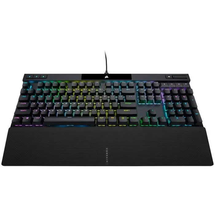 Corsair CH9109410FR Teclado mecánico gaming K70 RGB Pro retroiluminado Azerty Cherry MX Red PBT Double Shot Negro
