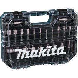 Makita Juego de Fresas D-74778 con Vástago de 8 mm, 22 Piezas