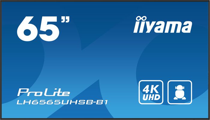 Iiyama LH6565UHSB-B1 Monitor de 65 pulg. 4K UHD IPS Android 11 Iiyama LH6565UHSB-B1 Monitor de 65 pulg. 4K UHD IPS Android 11