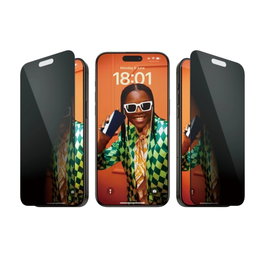 PanzerGlass Protector de Pantalla Privacy para iPhone 15 Pro Max Ultra-Wide-Fit