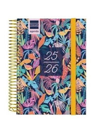 Finocam Agenda Secundaria Estudiantes Espiral 8º 1Dp Tropical 2025-2026 Español