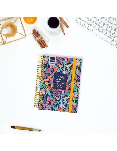 Finocam Agenda Escolar 2025-2026 Secundaria 1 Día Página 120x164 Tropical Referencia 634265026