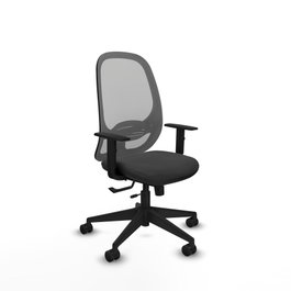 PIQUERAS Y CRESPO Silla de oficina Cilanco Gris con mecanismo Sincro/Traslack