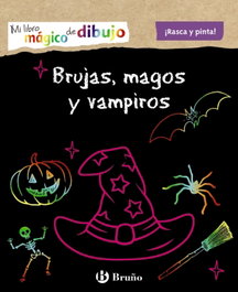 BRUÑO Mi libro mágico de dibujo. Brujas, magos y vampiros