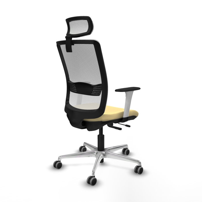PIQUERAS Y CRESPO Silla de oficina Haches Sincro/Traslack Crema y Blanco PIQUERAS Y CRESPO Silla de oficina Haches Sincro/Traslack Crema y Blanco