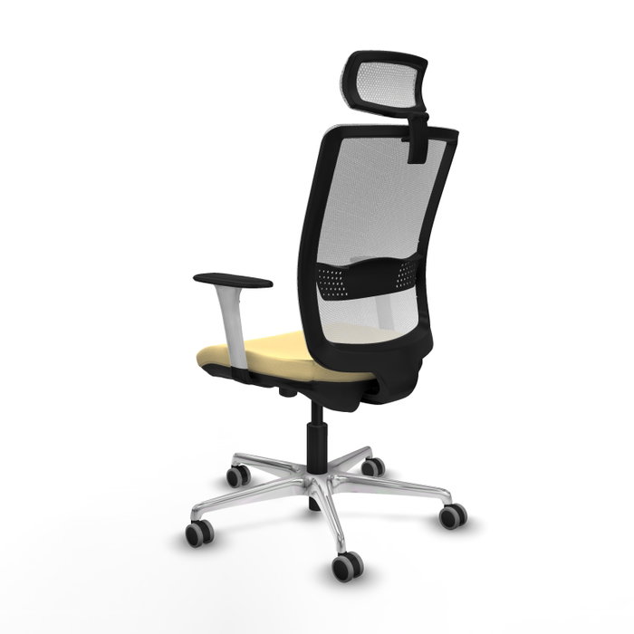 PIQUERAS Y CRESPO Silla de oficina Haches Sincro/Traslack Crema y Blanco PIQUERAS Y CRESPO Silla de oficina Haches Sincro/Traslack Crema y Blanco