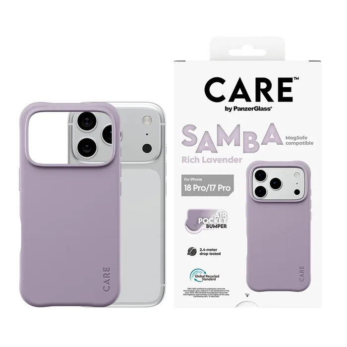 PanzerGlass Samba Case para iPhone 17 Pro y 18 Pro - Rich Lavender MagSafe PanzerGlass Samba Case para iPhone 17 Pro y 18 Pro - Rich Lavender MagSafe