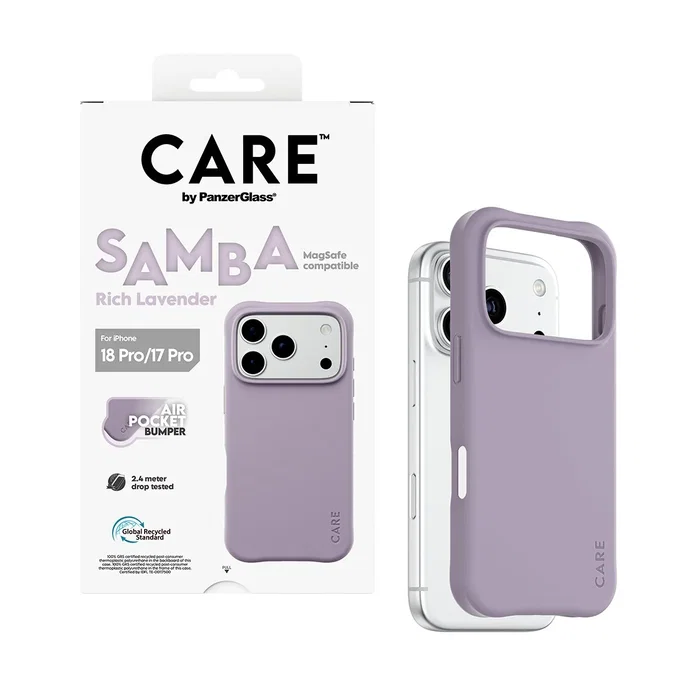 PanzerGlass Samba Case para iPhone 17 Pro y 18 Pro - Rich Lavender MagSafe PanzerGlass Samba Case para iPhone 17 Pro y 18 Pro - Rich Lavender MagSafe