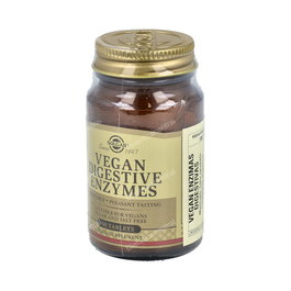SOLGAR Enzimas Digestivas Veganas 50 Comp. Mast. para la Digestión