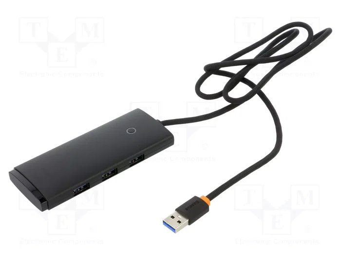 BASEUS Hub USB con 4 puertos USB-A y 1 puerto USB-C, Negro BASEUS Hub USB con 4 puertos USB-A y 1 puerto USB-C, Negro