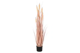 DKD Home Decor Planta de Junco Coral y Negro 35x35x115 cm