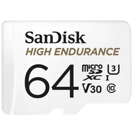 SanDisk High Endurance 64GB MicroSDXC UHS-I Clase 10, 100MB/s lectura, ideal para videovigilancia