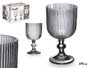 Vivalto Copa Gris Rayas 370 ml 8.7x16.3x8.7 cm (Set de 24)