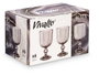Vivalto Copa Gris Rayas 370 ml 8.7x16.3x8.7 cm (Set de 24)