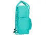 Antartik Mochila Cubo Menta 300x115x390 mm con Bolsillos Exteriores, Compartimento Portátil y Asas Metálicas, Adaptable a Carrito