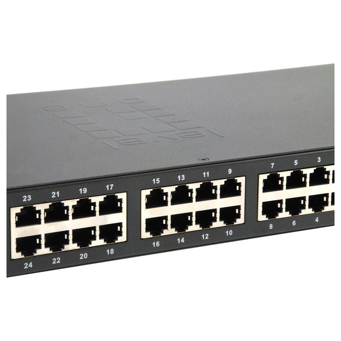 Level One Switch FGP-2601W150, 24x FE + 2x GE, 24x PoE, 150W, Montaje en Rack