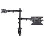 StarTech.com Brazo Soporte Ajustable para Monitor y Portátil con Bandeja VESA, Negro