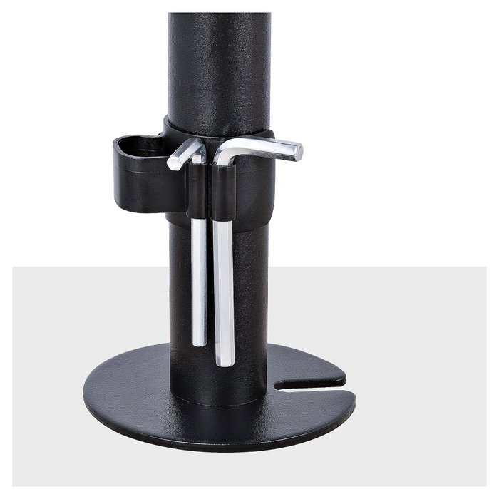 StarTech.com Brazo Soporte Ajustable para Monitor y Portátil con Bandeja VESA, Negro