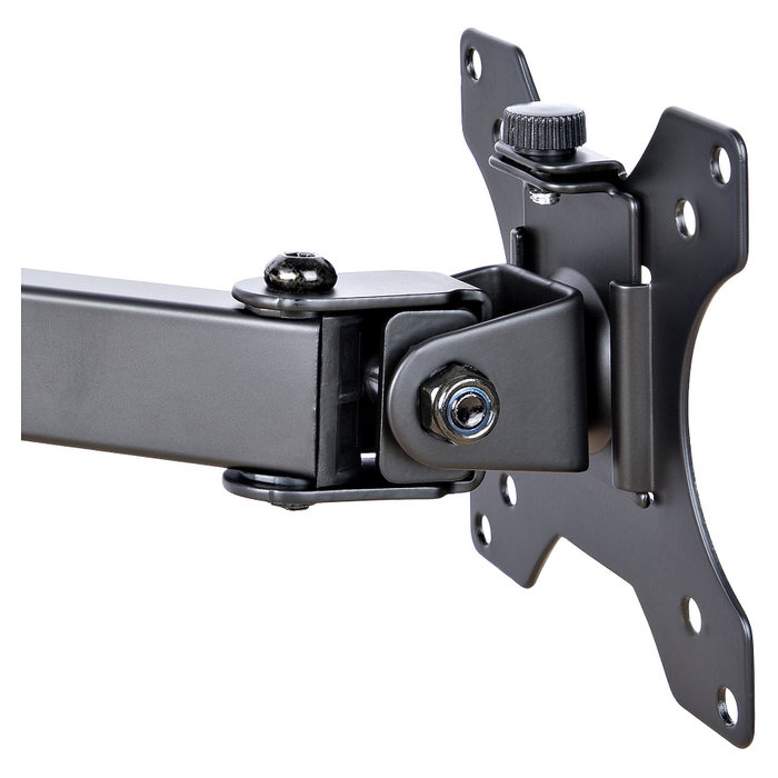 StarTech.com Brazo Soporte Ajustable para Monitor y Portátil con Bandeja VESA, Negro