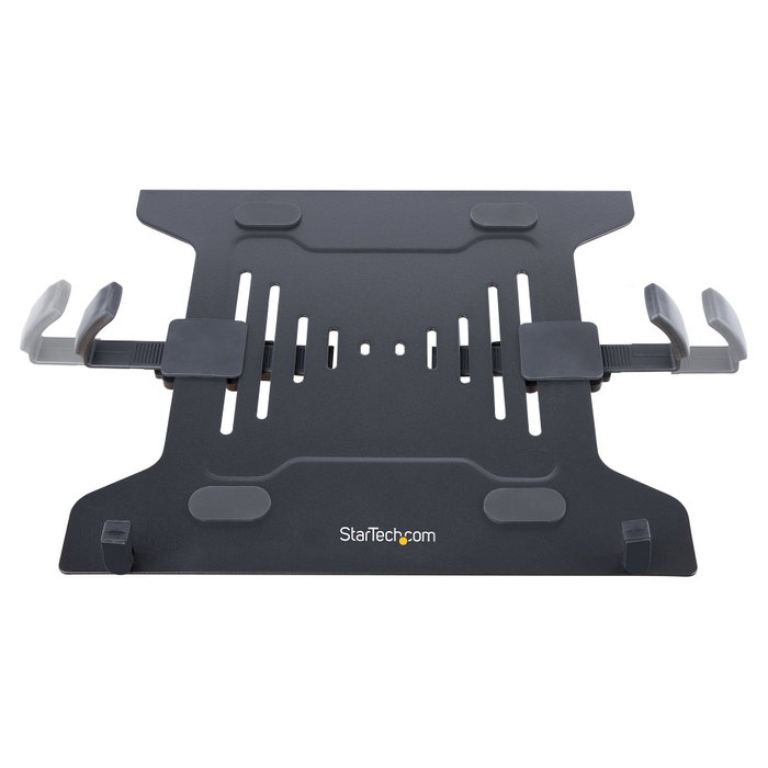 StarTech.com Brazo Soporte Ajustable para Monitor y Portátil con Bandeja VESA, Negro