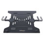 StarTech.com Brazo Soporte Ajustable para Monitor y Portátil con Bandeja VESA, Negro