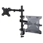 StarTech.com Brazo Soporte Ajustable para Monitor y Portátil con Bandeja VESA, Negro