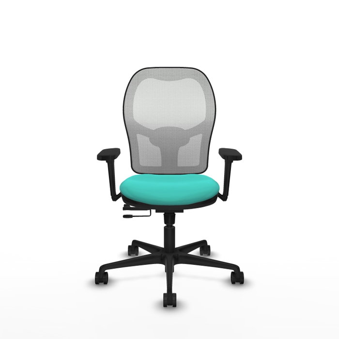 PIQUERAS Y CRESPO Silla de oficina Jorquera con mecanismo Sincro/Traslack, Turquesa y Blanco PIQUERAS Y CRESPO Silla de oficina Jorquera con mecanismo Sincro/Traslack, Turquesa y Blanco
