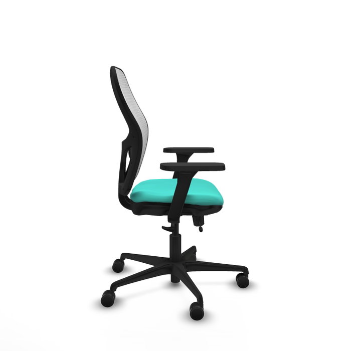 PIQUERAS Y CRESPO Silla de oficina Jorquera con mecanismo Sincro/Traslack, Turquesa y Blanco PIQUERAS Y CRESPO Silla de oficina Jorquera con mecanismo Sincro/Traslack, Turquesa y Blanco