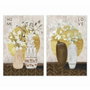 DKD Home Decor Cuadro Lienzo Pino 40x1,8x50 Jarrones 2 Surt.