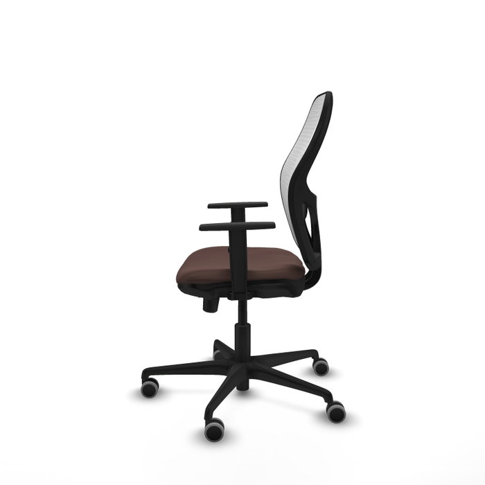 PIQUERAS Y CRESPO Silla de oficina Jorquera Marrón oscuro y Blanco PIQUERAS Y CRESPO Silla de oficina Jorquera Marrón oscuro y Blanco