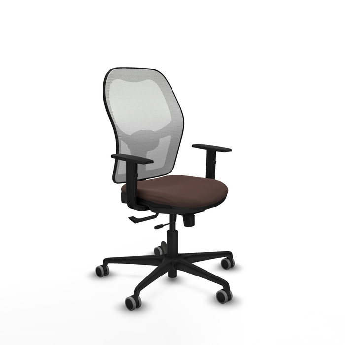 PIQUERAS Y CRESPO Silla de oficina Jorquera Marrón oscuro y Blanco PIQUERAS Y CRESPO Silla de oficina Jorquera Marrón oscuro y Blanco