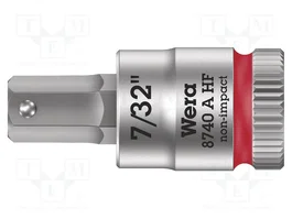 WERA Vaso Allen-bit Hex-Plus de 7/32 pulg. con encastre de 1/4 pulg.