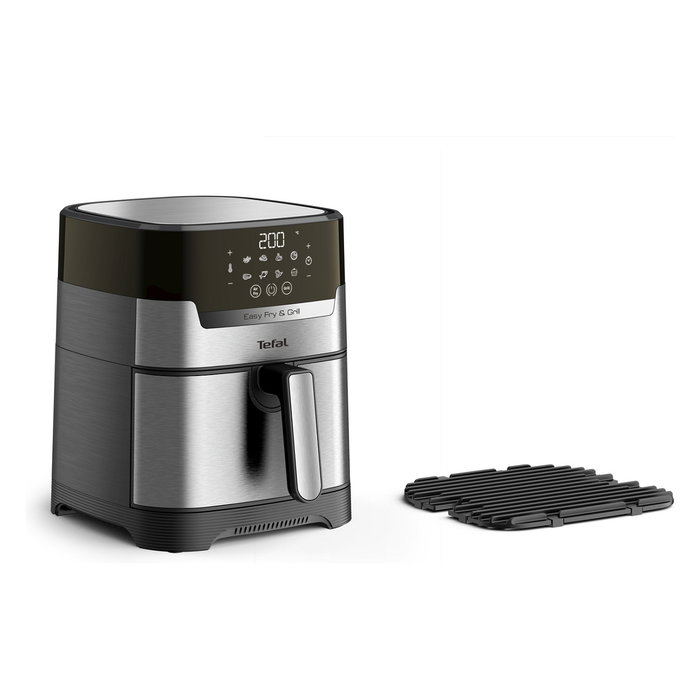 Tefal Easy Fry & Grill EY505D - Freidora de aire caliente sin aceite, 4.2 L, 1550W, 8 programas, función grill, temporizador 60 min Tefal Easy Fry & Grill EY505D - Freidora de aire caliente sin aceite, 4.2 L, 1550W, 8 programas, función grill, temporizador 60 min