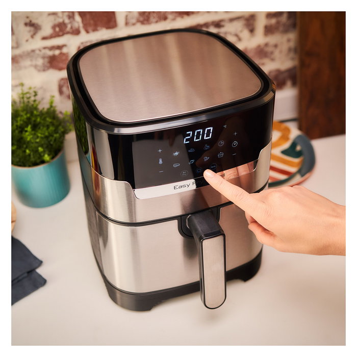 Tefal Easy Fry & Grill EY505D - Freidora de aire caliente sin aceite, 4.2 L, 1550W, 8 programas, función grill, temporizador 60 min Tefal Easy Fry & Grill EY505D - Freidora de aire caliente sin aceite, 4.2 L, 1550W, 8 programas, función grill, temporizador 60 min