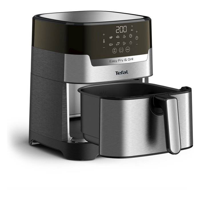 Tefal Easy Fry & Grill EY505D - Freidora de aire caliente sin aceite, 4.2 L, 1550W, 8 programas, función grill, temporizador 60 min Tefal Easy Fry & Grill EY505D - Freidora de aire caliente sin aceite, 4.2 L, 1550W, 8 programas, función grill, temporizador 60 min