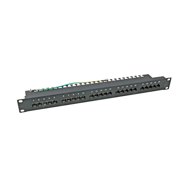 EFB Elektronik Patch Panel 25 x RJ45 8/4 1HE ISDN Cat. 3 RAL9005 EFB Elektronik Patch Panel 25 x RJ45 8/4 1HE ISDN Cat. 3 RAL9005
