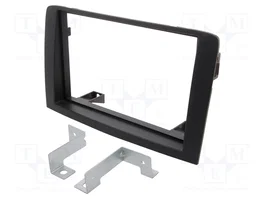 PER.PIC. Bastidor de montaje de radio 2 DIN gris para Fiat e Lancia
