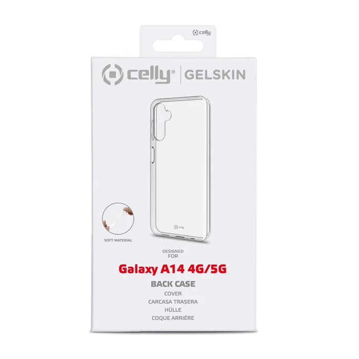 Celly Funda Gel Skin Transparente para Samsung Galaxy A14 5G 6.6 Pulgadas (16.8 cm)