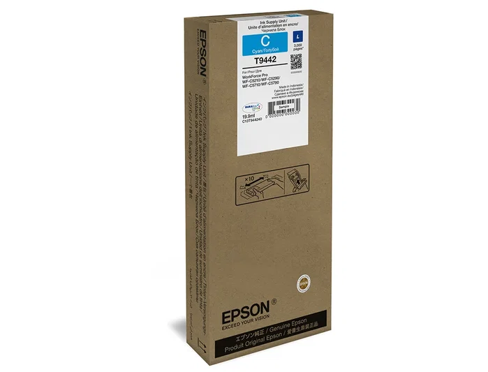 Epson Cartucho de Tinta T9442 Cian para Serie WorkForce Pro WF-C5xxx