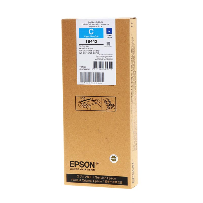 Epson Cartucho de Tinta T9442 Cian para Serie WorkForce Pro WF-C5xxx