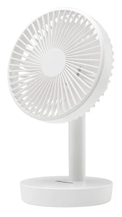 Orbegozo TF-1016 - Ventilador de Sobremesa con Batería Recargable USB-C, 9W, 4 Velocidades, 16 cm, Oscilante 90°, Blanco