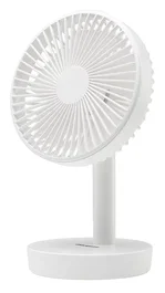 Orbegozo TF-1016 - Ventilador de Sobremesa con Batería Recargable USB-C, 9W, 4 Velocidades, 16 cm, Oscilante 90°, Blanco