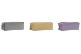 DKD Home Decor Estuche de Poliéster 18x6x6 Surtido de 3 Colores
